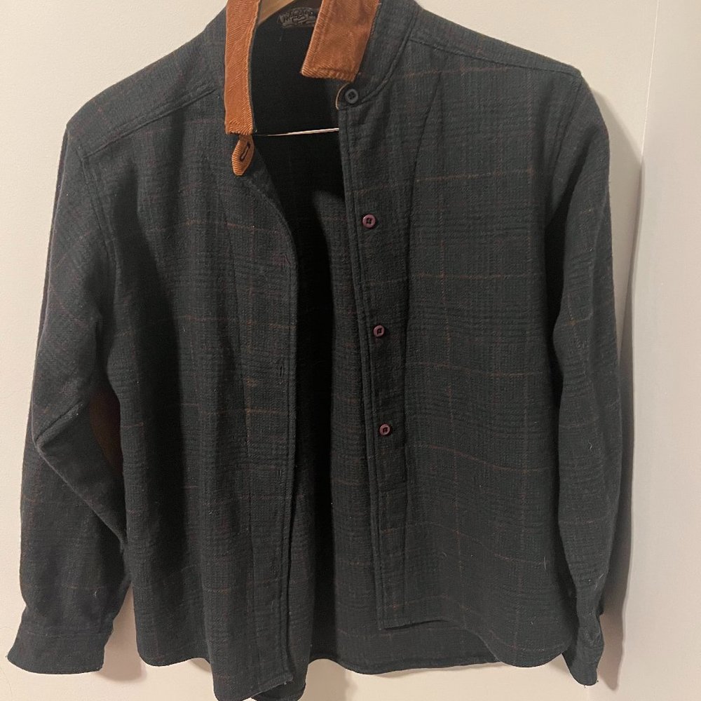 vintage wool plaid overshirt